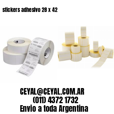 stickers adhesivo 28 x 42