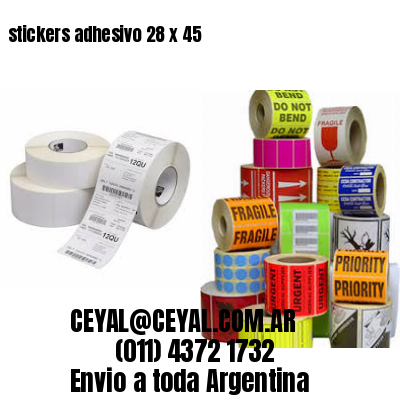 stickers adhesivo 28 x 45