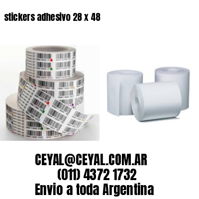 stickers adhesivo 28 x 48