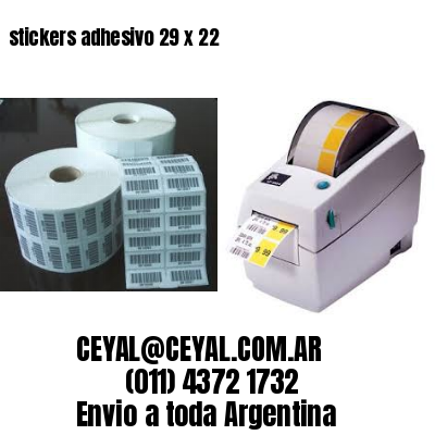 stickers adhesivo 29 x 22