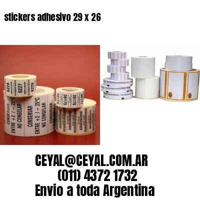 stickers adhesivo 29 x 26
