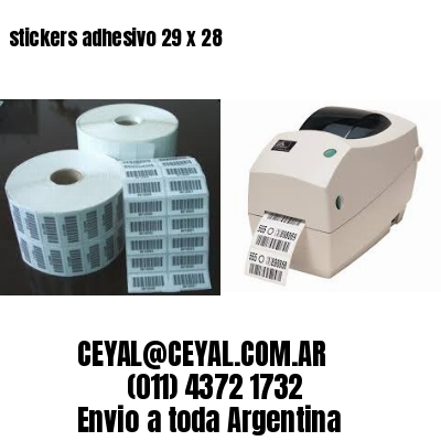 stickers adhesivo 29 x 28