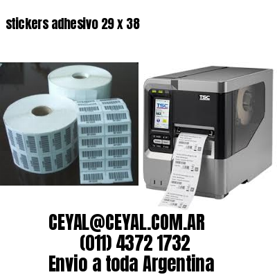 stickers adhesivo 29 x 38
