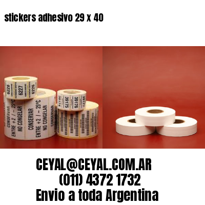 stickers adhesivo 29 x 40