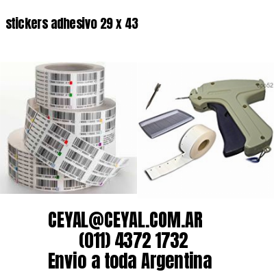 stickers adhesivo 29 x 43