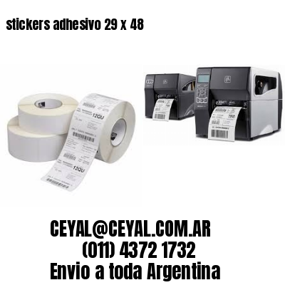 stickers adhesivo 29 x 48