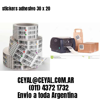 stickers adhesivo 30 x 20