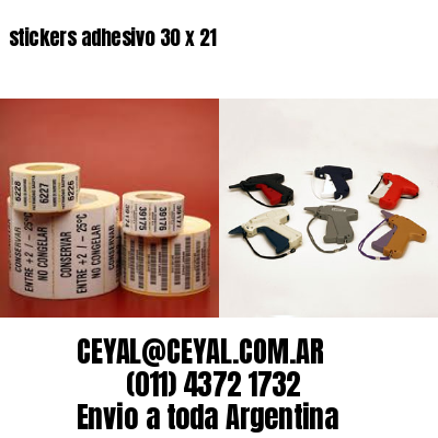 stickers adhesivo 30 x 21