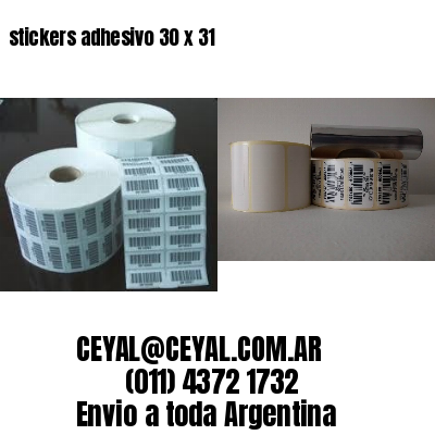 stickers adhesivo 30 x 31