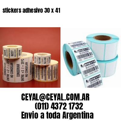 stickers adhesivo 30 x 41