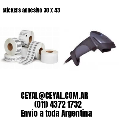 stickers adhesivo 30 x 43