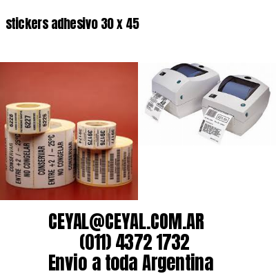 stickers adhesivo 30 x 45