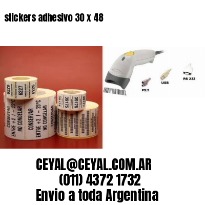 stickers adhesivo 30 x 48