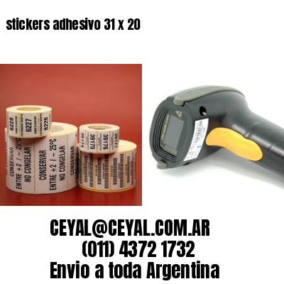 stickers adhesivo 31 x 20