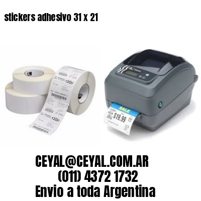 stickers adhesivo 31 x 21
