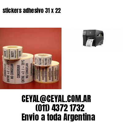 stickers adhesivo 31 x 22