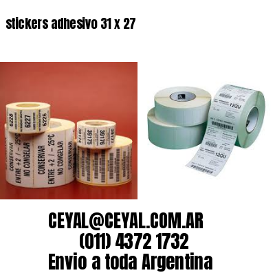 stickers adhesivo 31 x 27