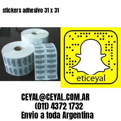 stickers adhesivo 31 x 31