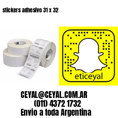 stickers adhesivo 31 x 32
