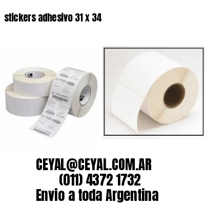 stickers adhesivo 31 x 34