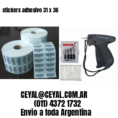 stickers adhesivo 31 x 36