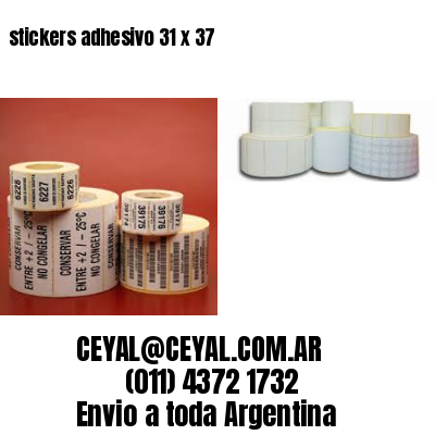 stickers adhesivo 31 x 37