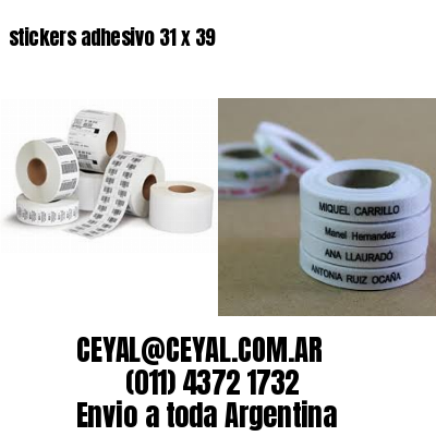 stickers adhesivo 31 x 39