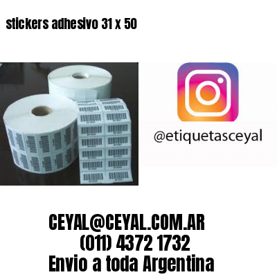 stickers adhesivo 31 x 50