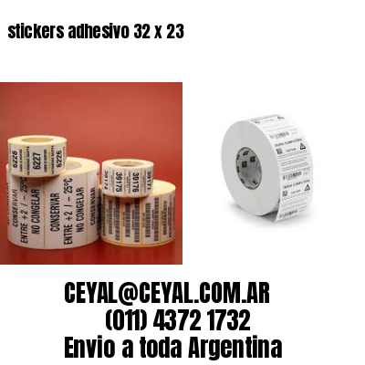 stickers adhesivo 32 x 23