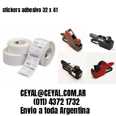 stickers adhesivo 32 x 41