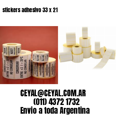 stickers adhesivo 33 x 21