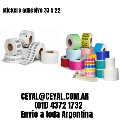 stickers adhesivo 33 x 22
