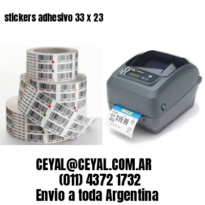 stickers adhesivo 33 x 23