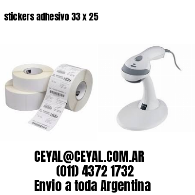 stickers adhesivo 33 x 25