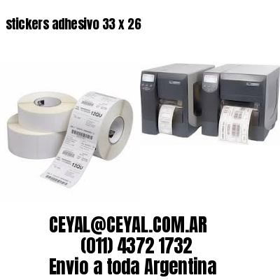 stickers adhesivo 33 x 26