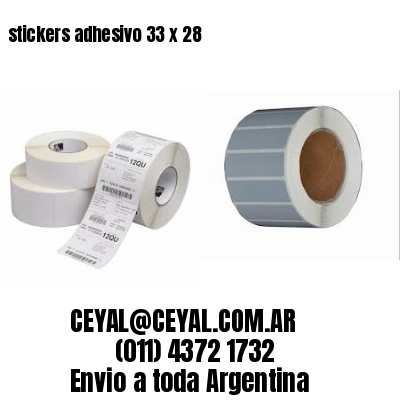 stickers adhesivo 33 x 28