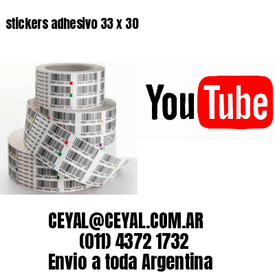 stickers adhesivo 33 x 30