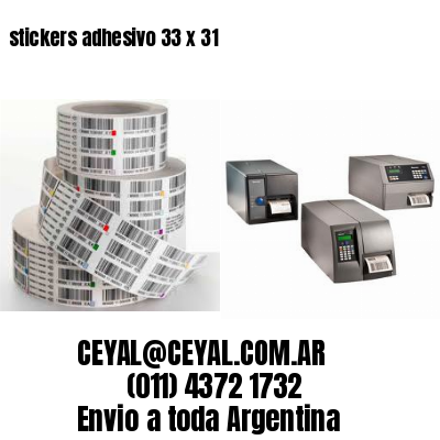 stickers adhesivo 33 x 31