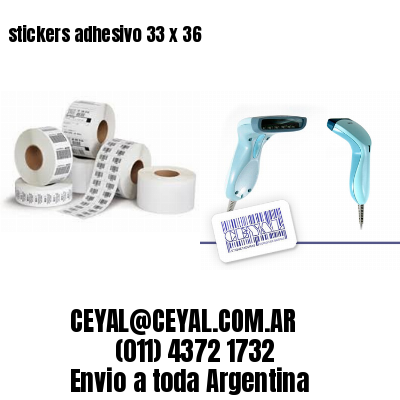 stickers adhesivo 33 x 36