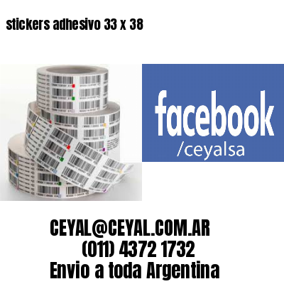 stickers adhesivo 33 x 38