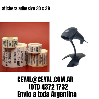 stickers adhesivo 33 x 39