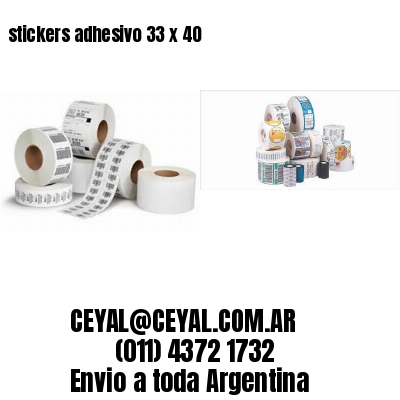 stickers adhesivo 33 x 40