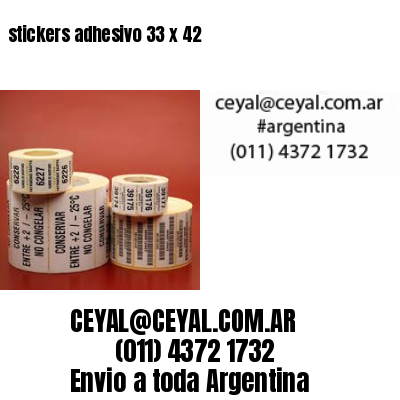 stickers adhesivo 33 x 42