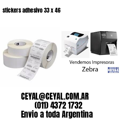 stickers adhesivo 33 x 46