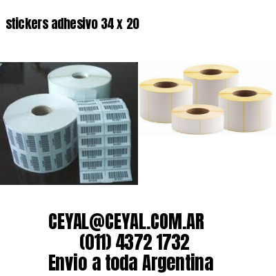 stickers adhesivo 34 x 20