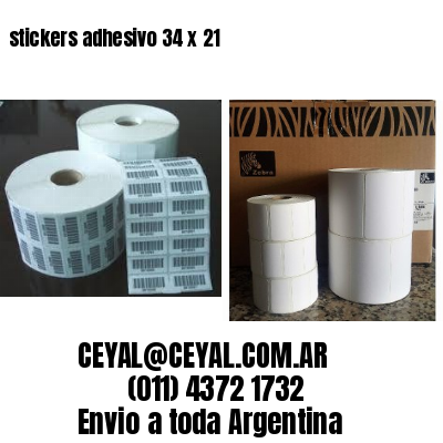 stickers adhesivo 34 x 21