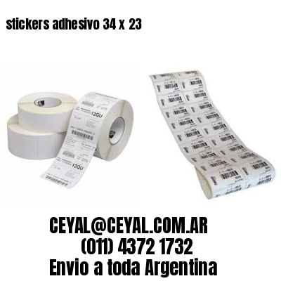 stickers adhesivo 34 x 23