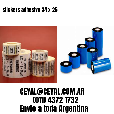 stickers adhesivo 34 x 25