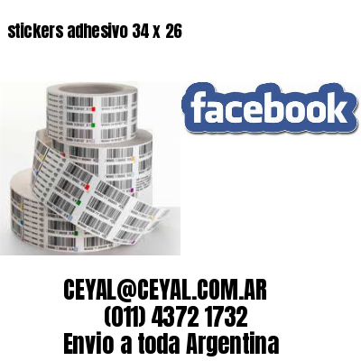 stickers adhesivo 34 x 26