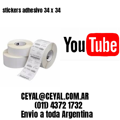 stickers adhesivo 34 x 34